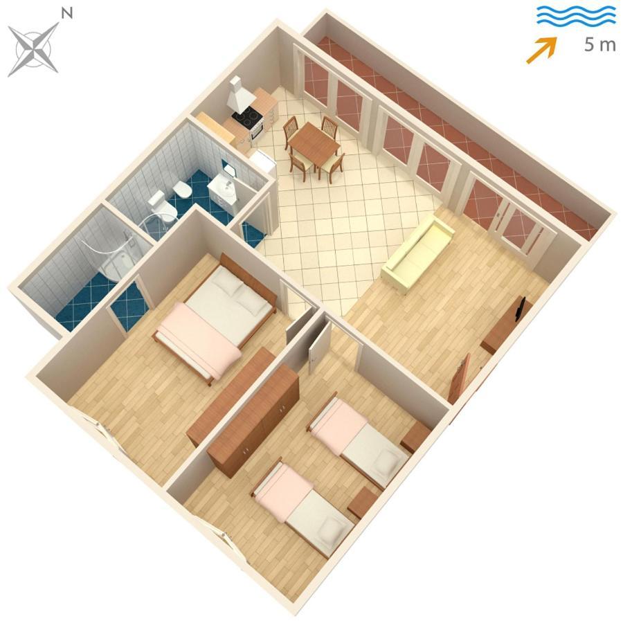 Apartments By The Sea Tkon, Pasman - 686 المظهر الخارجي الصورة